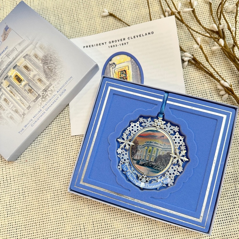 2009 White House Historical Association Christmas Ornament‎ Pres Grover